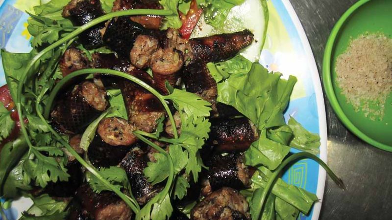 thịt rắn kỵ với món gì
