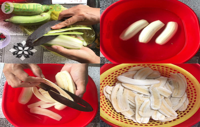 Chuối xanh sấy thơm ngon