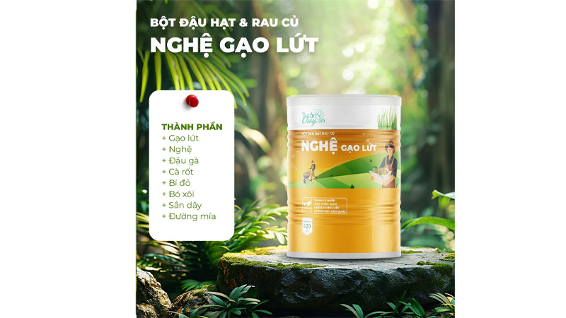 Bột Đậu Hạt Rau Củ Nghệ Gạo Lứt